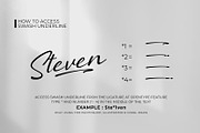 Astoria - A Modern Script, a Script Font by khurasan (Thumbnail 6 of 7)
