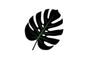Monstera Leaf Silhouette Bundle, an Illustration by yasushie (Thumbnail 14 of 31)