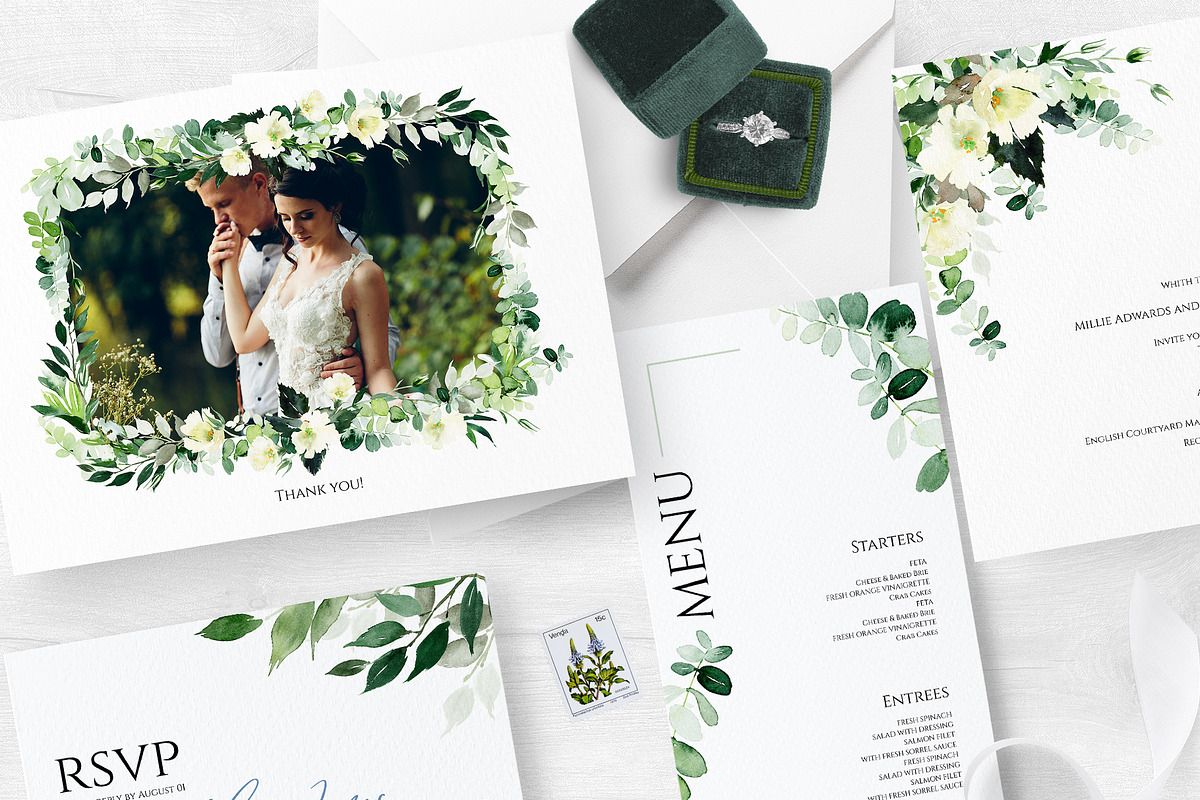 Set for a wedding, an Invitation Template by Karma (Photo 1 of 7)