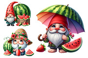 Watermelon Gnome Clipart Bundle., a Graphic by CitraGraphics (Thumbnail 2 of 3)