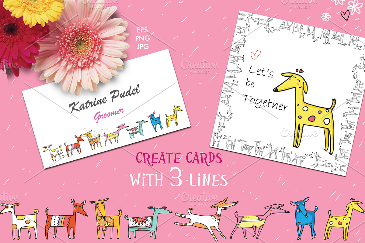 Happy Indian Dogs: patterns, prints, an Animal Illustration by Zooza Art (Photo 10 of 11)