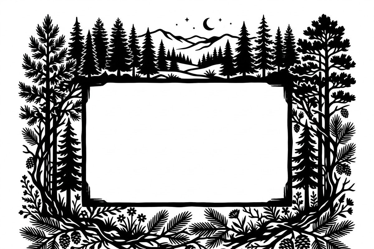 Majestic Pine Trees SVG, a Finance Illustration by Amazin_art (Photo 3 of 41)