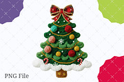 Coquette Faux Yarn Christmas Tree, an Illustration by designcity5 (Thumbnail 1 of 8)