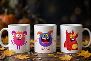Choco Chompers - 6 Cute Monsters, a Decorative Illustration by D R A W K M A N (Thumbnail 2 of 9)