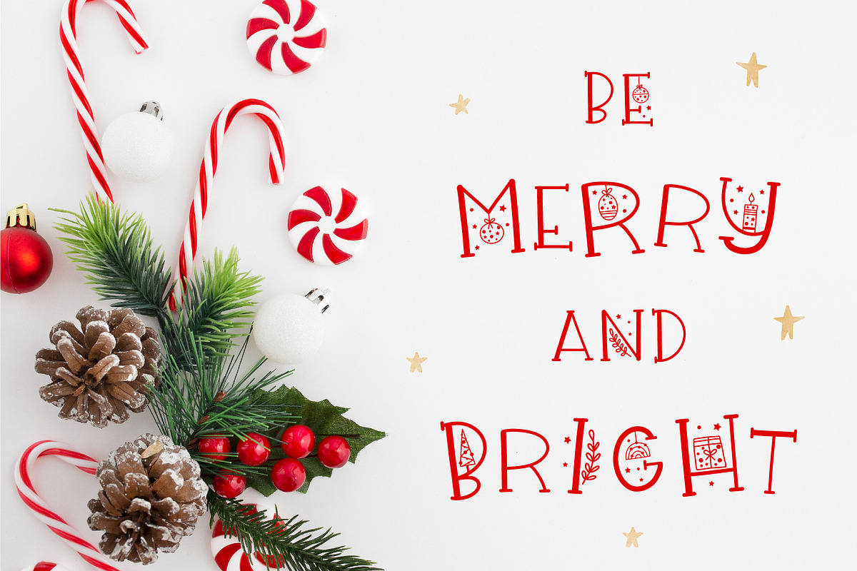 Christmas Bliss. Display Font, a Serif Font by DearLetters (Photo 5 of 7)