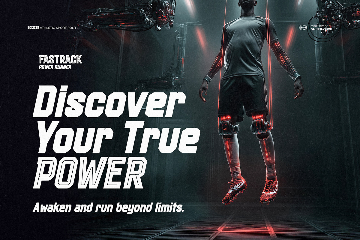 Boltzer - Athletic Sport Font, a Sans Serif Font by ikiiko (Photo 5 of 7)