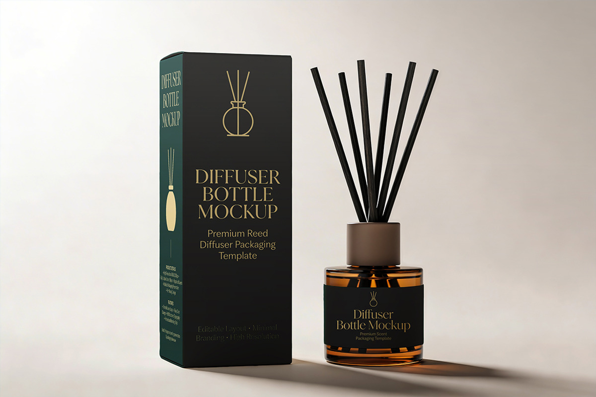 Diffuser Bottle Mockup, a Product Mockup by Pitchlook.Studio (Photo 2 of 4)