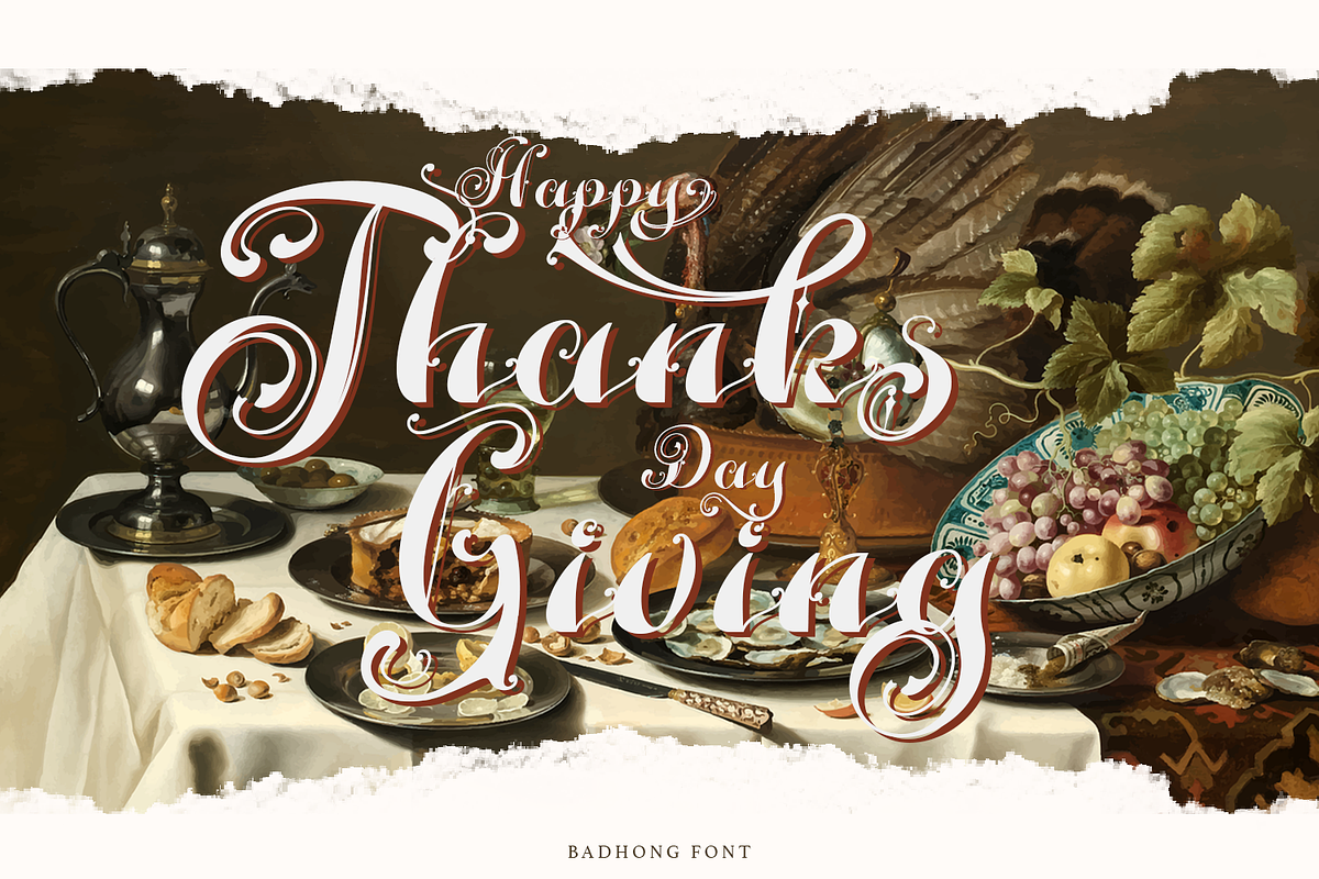 Badhong Classic Script, a Script Font by TypeClassHeroes (Photo 9 of 15)