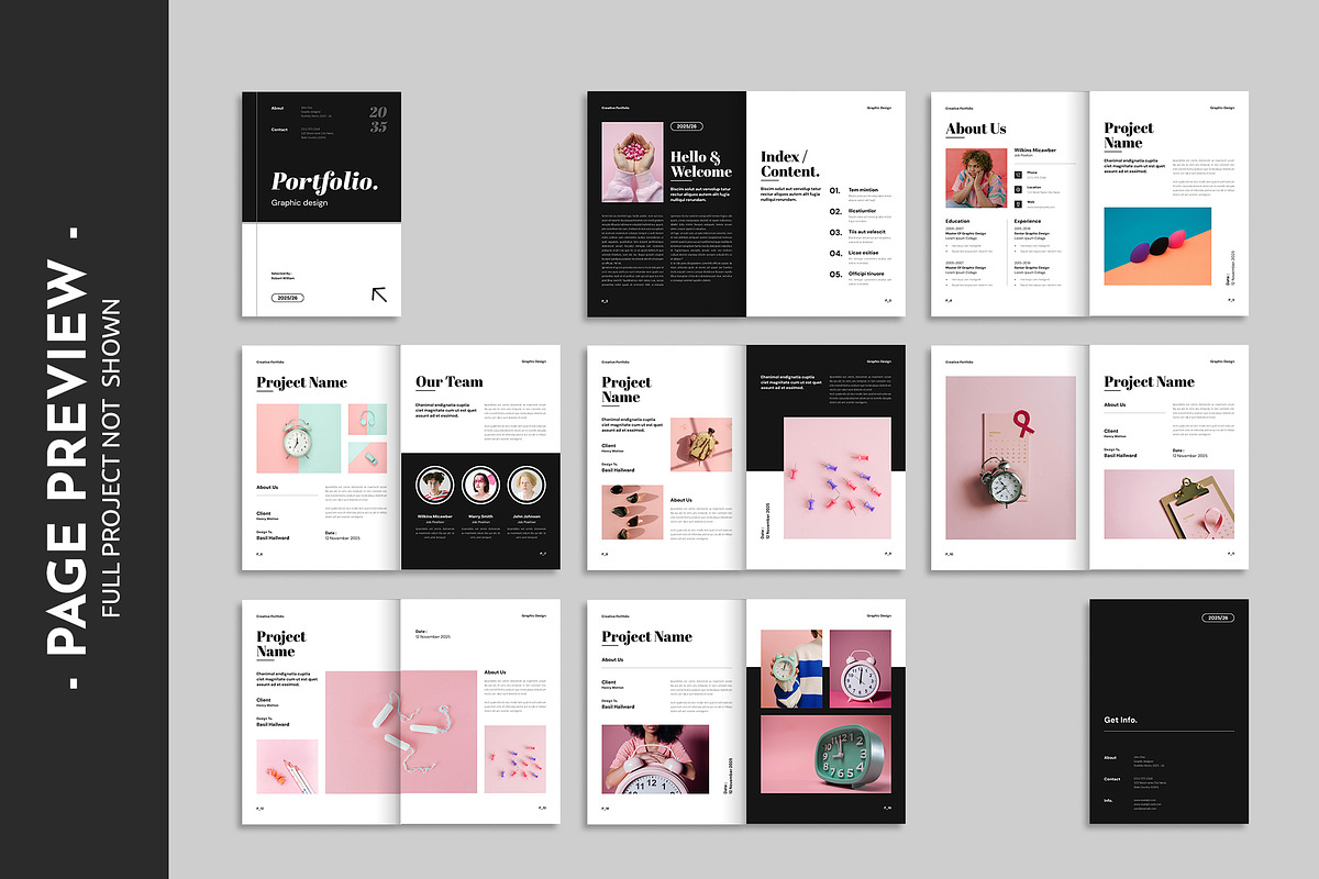 Creative Portfolio Brochure Template, a Brochure Template by Spark_Creative (Photo 14 of 14)