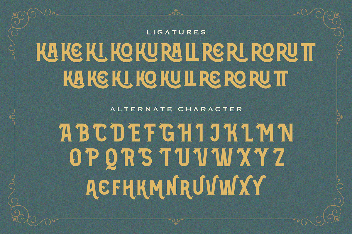 Sarkowik - Victorian Style Font, a Blackletter Font by StringLabs (Photo 13 of 15)