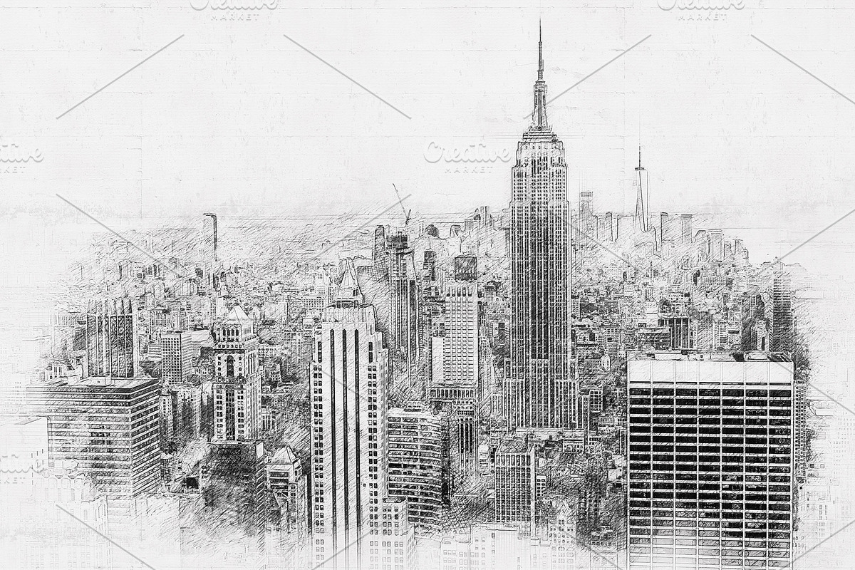 New York City skyline, an Object Illustration by Maria Kray