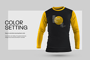 6 Men's Mockups Longsleeve T-Shirt, a Shirt Mockup by Grow Design Craft Studio (Thumbnail 2 of 9)