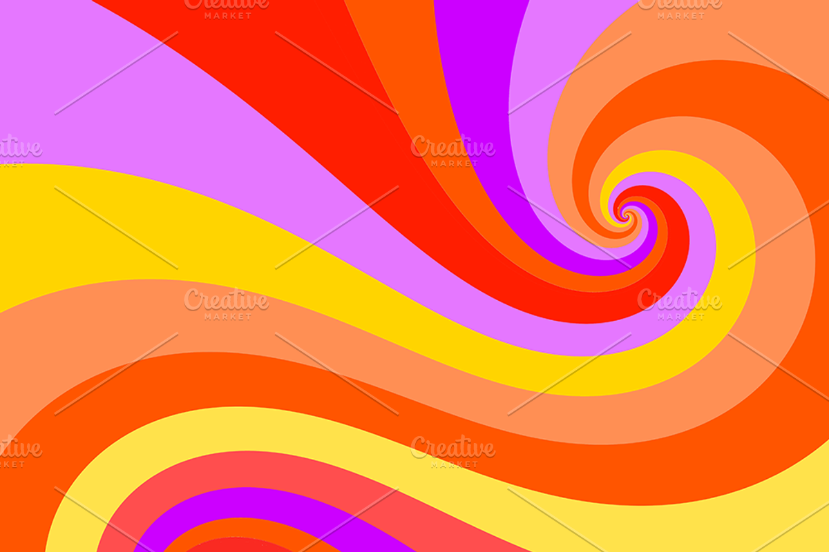 RETRO SWIRLS, a Texture Graphic by CULTVISION (Photo 4 of 7)
