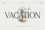 Vacation - Modern Serif Typeface, a Serif Font by Font Kingdom (Thumbnail 1 of 6)