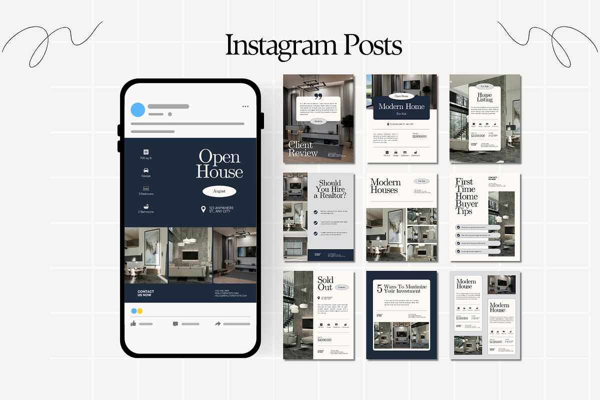 Real Estate Marketing Bundle, a Marketing Template by Anna Design Studio (Photo 6 of 11)