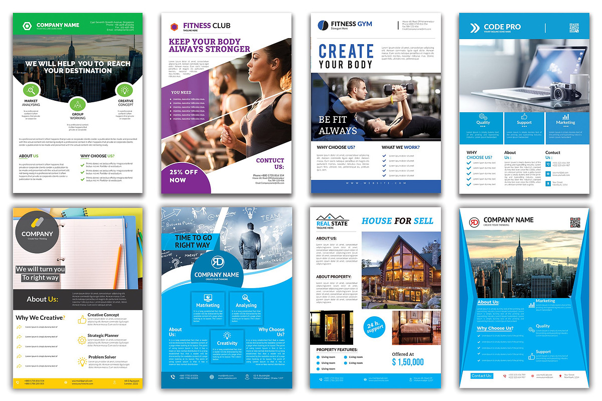 300+ Flyer Template Bundle 98% OFF, a Flyer Template by ZAAS (Photo 22 of 32)