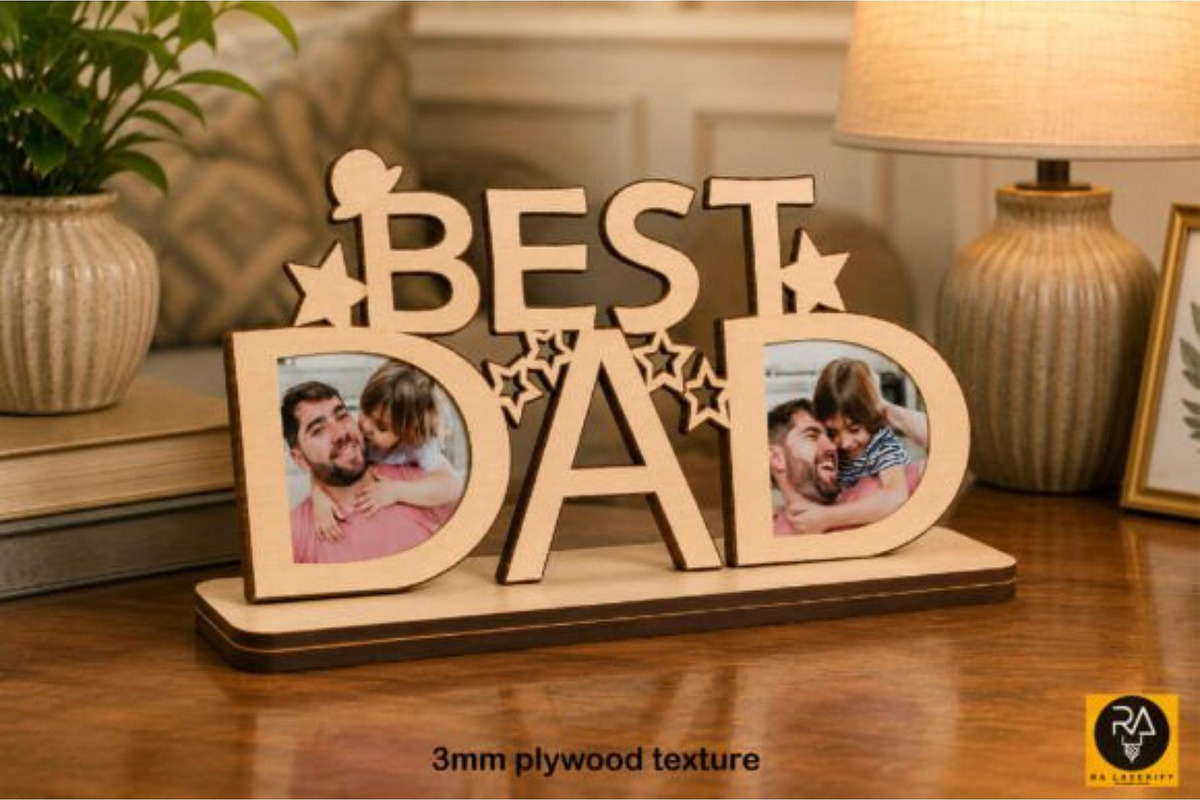 Dad Photo Frame SVG | Father's Day, an Object Graphic by Akrinity Digital (Photo 2 of 3)