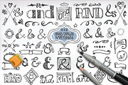 Handsketched ampersand decor set 2, a Symbol Font by Tatianakost49 (Thumbnail 1 of 3)