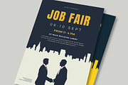 Job Fair Flyer Template, a Flyer Template by VectorVactory (Thumbnail 2 of 3)