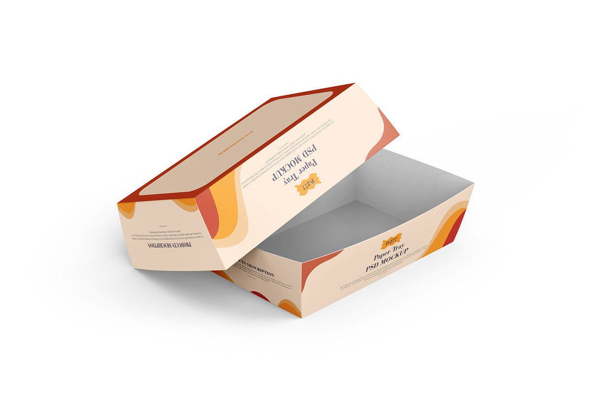 Paper Tray Mockup, a Packaging Mockup by Ram Studio (Photo 7 of 13)