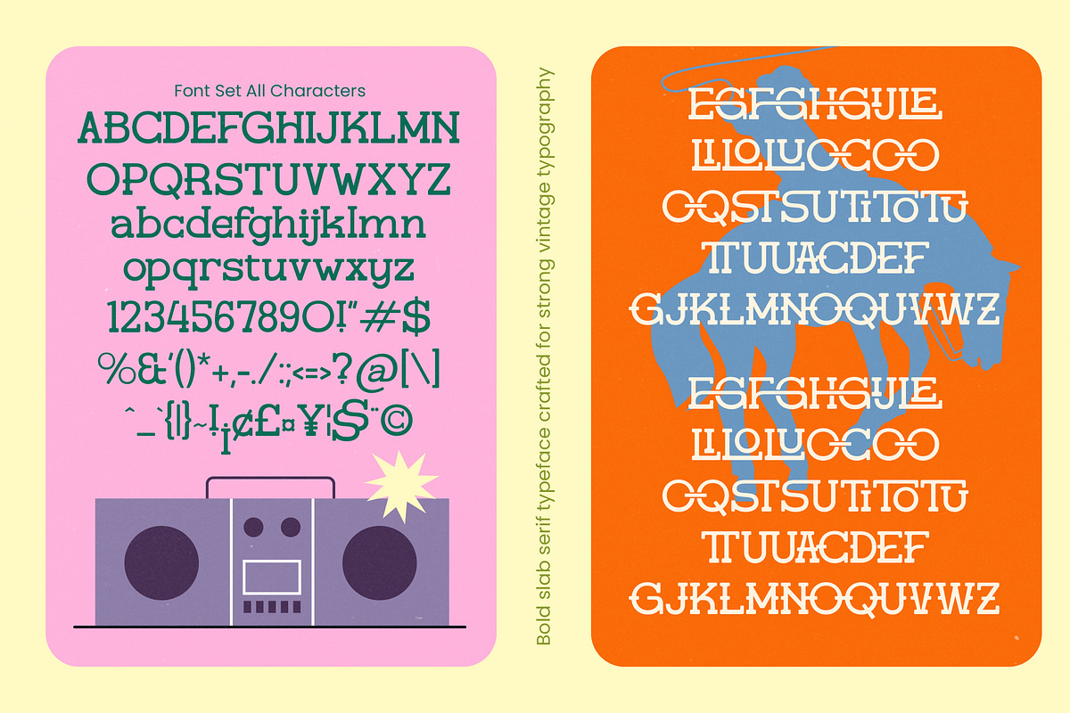 Gatius Rodeo Vintage Slab Serif, a Slab Serif Font by timelesstype.co (Photo 17 of 20)