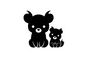 Cute Forest Animal Silhouette Bundle, an Illustration by Creativeshirt (Thumbnail 41 of 54)