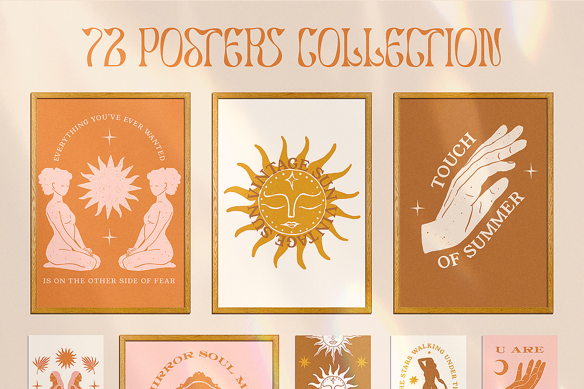 Retro Spiritual Summer Collection, a Decorative Illustration by Ayya Studio (Photo 9 of 17)