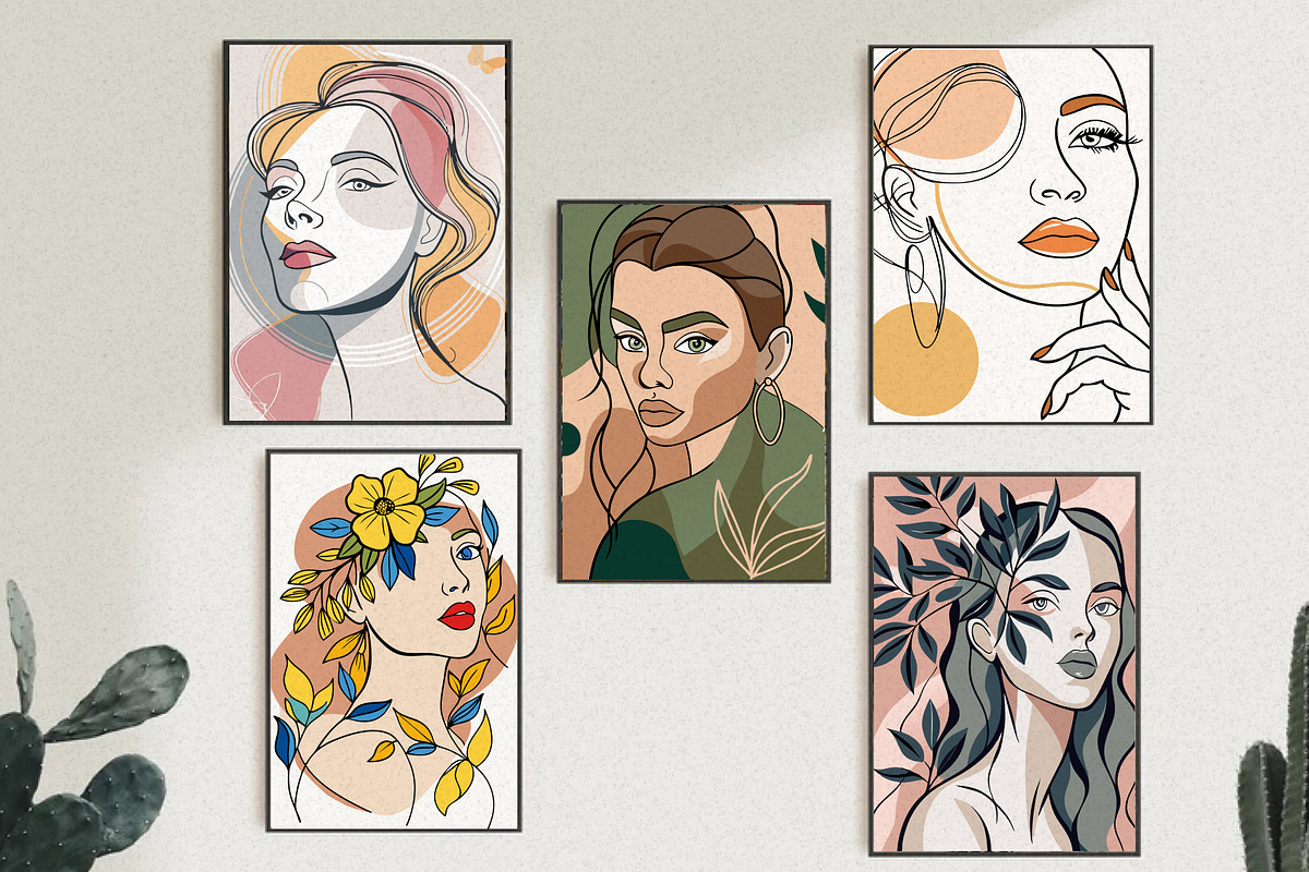 Empowered Women Wall Art, a Wallpaper Graphic by Helospace (Photo 3 of 10)