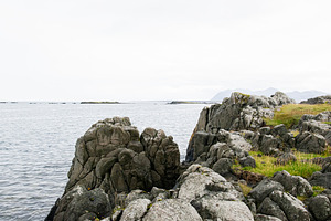 Scenic rocky coastal view with cliffs and ocean in Iceland's natural beauty, a Nature Photo by AS photostudio