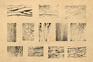 12 Vector Wood Grain Textures