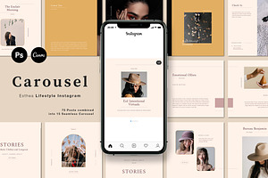 Instagram Carousel Template Canva