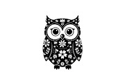 Cute Owl Silhouette Bundle, an Illustration by yasushie (Thumbnail 13 of 31)