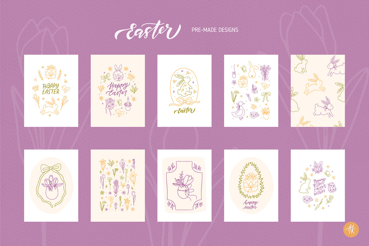 Easter Spring Clipart Hand Drawn Set, an Object Graphic by Alena Koval (Photo 13 of 15)
