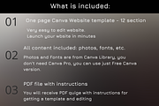 Canva website for Tax Preparer, a Landing Page Template by Amiraliya (Thumbnail 2 of 7)