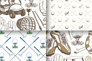 Golf Sketch Illustrations, a Background Graphic by Mona Monash (Thumbnail 6 of 9)