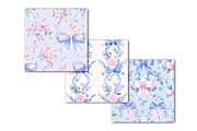 Floral Ribbonerie Seamless Patterns, a Texture Illustration by Dream Creation (Thumbnail 6 of 6)