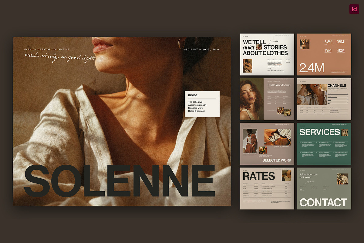 Influencer Media Kit Template, a Brochure Template by BrandPacks (Photo 1 of 7)