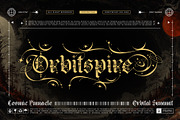 Orbit Magika Typeface, a Blackletter Font by alit design (Thumbnail 9 of 17)