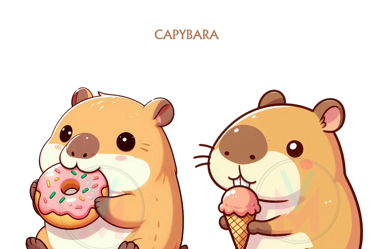 Cute Capybara PNG 35Funny Clipart, an Animal Illustration by VM PARTYS  BY TAIRUMA (Photo 6 of 10)