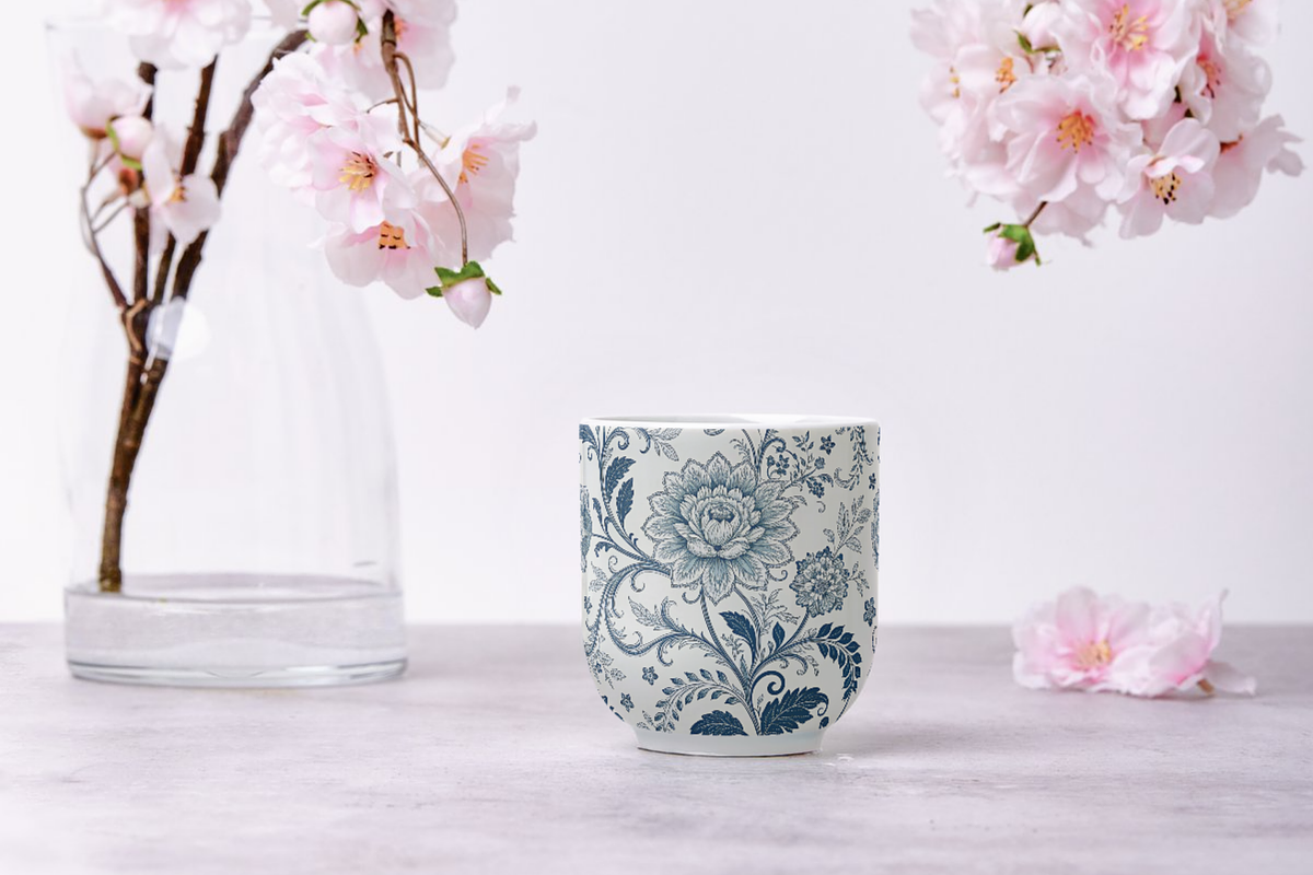 Tiny Blue Toile De Jouy Pattern, a Pattern Graphic by FloridPrintables (Photo 8 of 9)