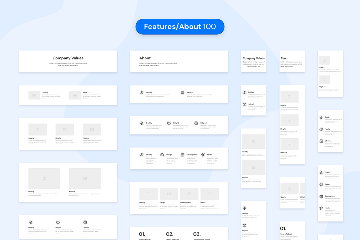 DOB – Desktop & Mobile Wireframe Kit, a Wireframe Template by laaqiq (Photo 7 of 15)