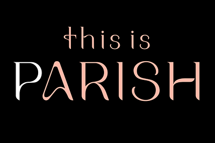 Parish. Stylish serif font