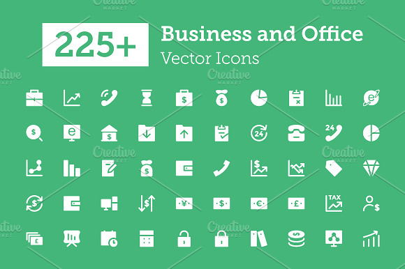 225 Business And Office Icons