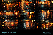 Lights in the rain. 36 images, an Abstract Photo by Handmadefont (Thumbnail 6 of 10)