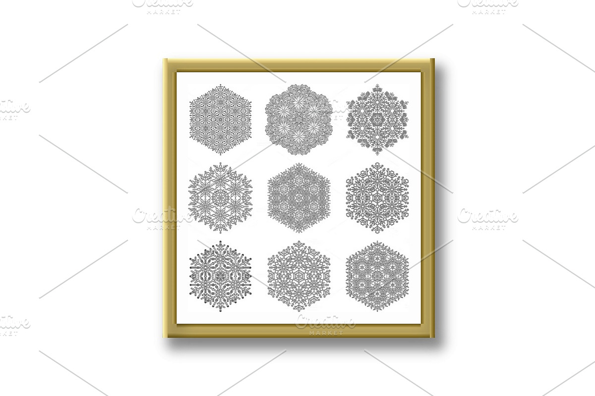 Set of Vector Snowflakes, an Object Graphic by FineArtStudio (Photo 2 of 3)