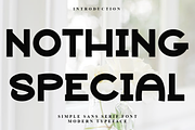 Nothing Special, a Script Font by FreshTypeINK (Thumbnail 1 of 7)