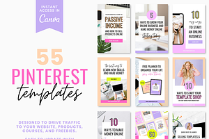 Pinterest Pin Templates Canva