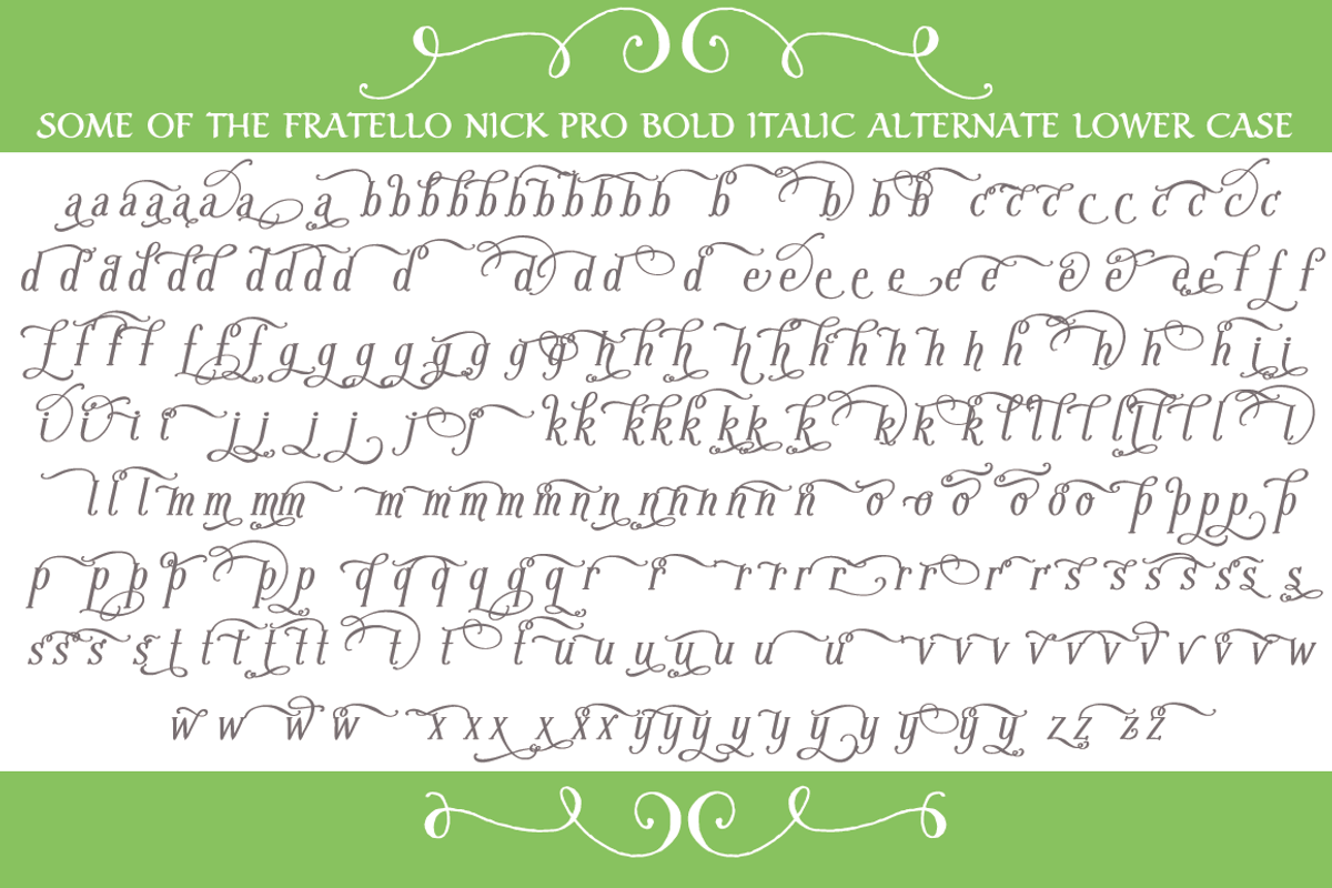 Sale-Fratello Nick Pro Bold Italic preview 3