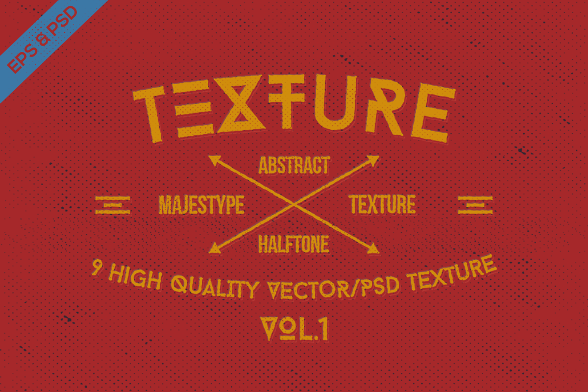 9 Abstract Halftone Texture VOL.1