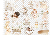 Neutral Baby Clipart | Baby Shower, a Person Illustration by GlamArtZhanna (Thumbnail 5 of 6)